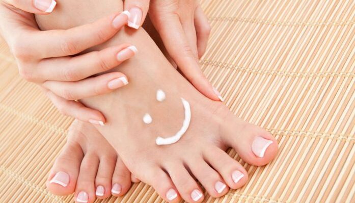 application of medicated creams