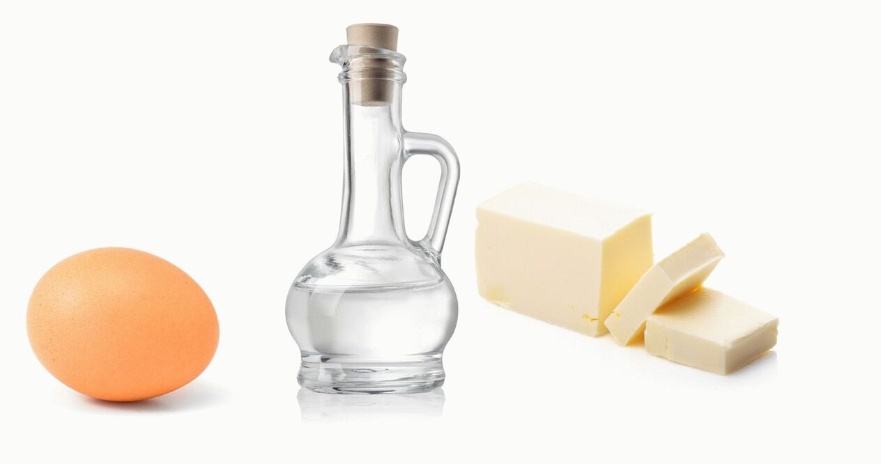 egg vinegar and oil for athlete's foot